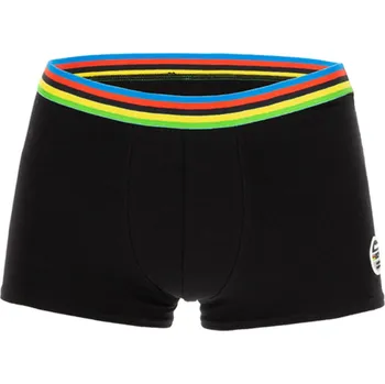 Boxerky SANTINI Boxerky - UCI RAINBOW - černá