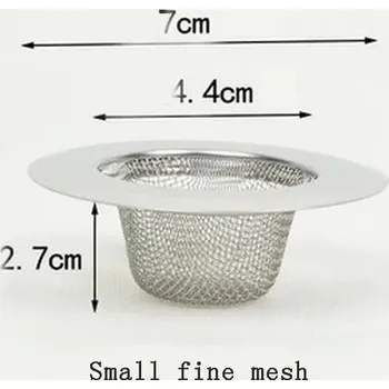 Cedník a síto Nerezové sítko do dřezu | odtokový filtr - Jemná síťovina S
