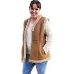 Dámská kožená vesta z jehněčiny EXKLUSIVE 2XL