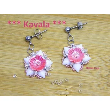 Korálek Náušnice Kavala č. 24 - stavebnice