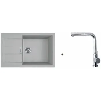 Kuchyňský dřez Franke SET T88 - S2D 611-78 XL šedá + FN 0147