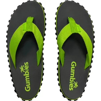 Pánské žabky Žabky Gumbies Duckbill Grey & Lime - zelené