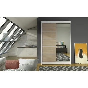 Ložnice Skříň Linora III 120 bílá/sonoma