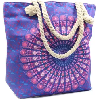 AWM Mandala 02 plážová taška fialová