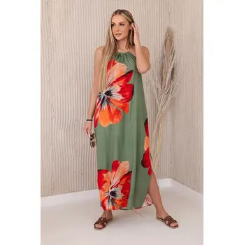 Dámské šaty Kesi dámské šaty dlouhé 2760-13 zelená (univerzální )