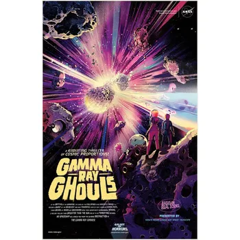 Plakát Plakát, Obraz - Gamma Ray Ghouls (Retro Movie) - Space Series (NASA)