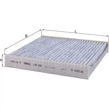 Ventilátor topení a klimatizace Filtr, vzduch v interiéru KNECHT LAK 922