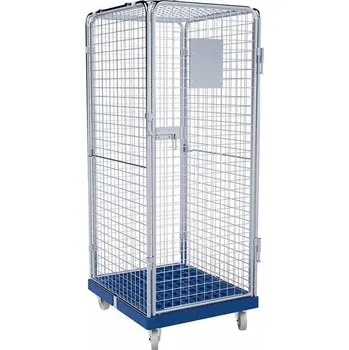 Bezpečnostní rollkontejner "ADB-rollainer", 5-stranný s dveřmi, bez polic, š x h x v:724x815x1810 mm