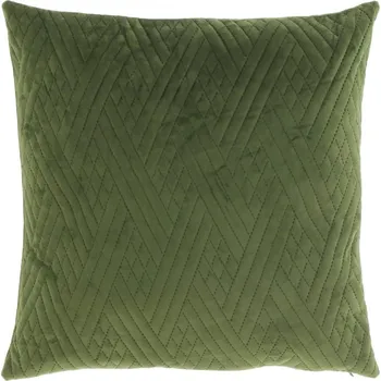 Polštář Vzorovaný polštář Cem tmavě zelený zelená 45x45