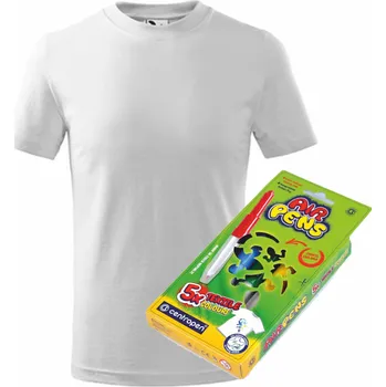 Chlapecké tričko ON-DESIGN NAMALUJ SI SVÉ TRIČKO Velikost: 158 cm/12 let, Barva: bílá