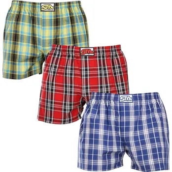 Trenýrky 3PACK pánské trenky Styx klasická guma vícebarevné (3A102124) XL Možnost vrácení zboží ZDARMA do 120 dnů!