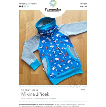 Nit Tištěný střih Mikina Jiříček | 80 - 134
