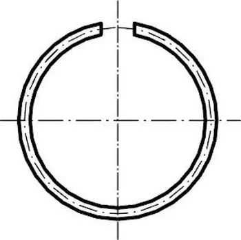 Matice TS Kroužek pojistný drátěný na hřídel 22 mm - DIN 7993A