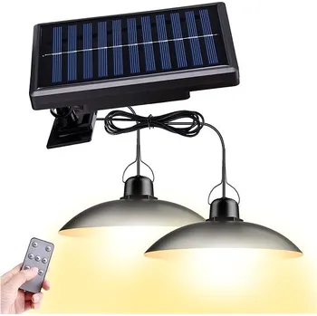 Žárovka LEDSolar DUO solární závěsné lampy na zahradu s dálkovým ovládáním, iPRO, 8W, teplé světlo