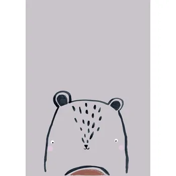 Plakát Plakát, Obraz - Inky line teddy bear, Laura Irwin