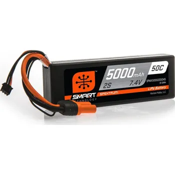RC model letadla Spektrum Smart LiPo 7.4V 5000mAh 50C HC IC5 - SPMX50002S50H5