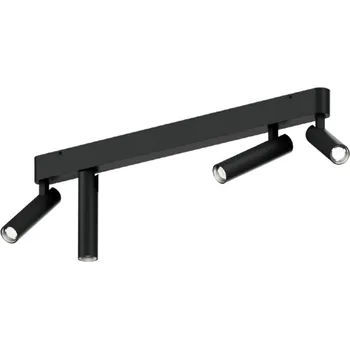 Wever & Ducré Přisazené designové svítidlo se čtyřmi směrovatelnými reflektory Match Ceiling 4.0 Barva: Černá, Teplota chromatičnosti: 2700 Kelvinů 177454B3 Přisazené designové svítidlo se čtyřmi směrovatelnými reflektory Match Ceiling 4.0