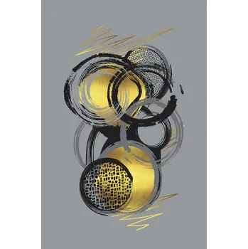 Plakát Plakát, Obraz - Dynamic Art No. 1 gold - Life Stages, Melanie Viola