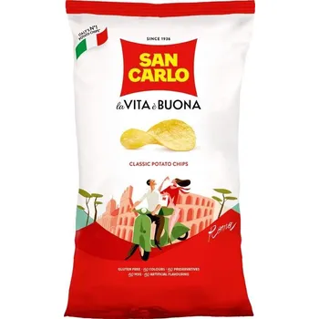 Slaná pochutina San Carlo chips Classic solené 180g