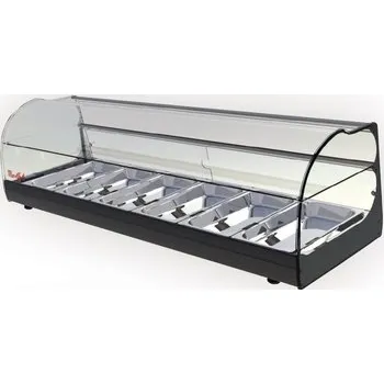 Stolní chlazená vitrína • ONIX R6 2P černá (306926)