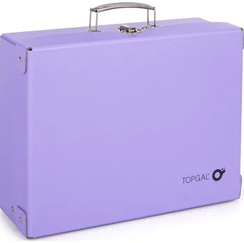 Školní kufřík Kufřík na výtvarné potřeby fialový Topgal CASE 24062