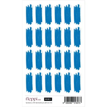 samolepka Fleppi Color coding kolekce | modrá – čmárance