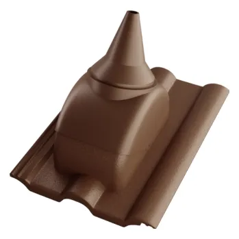 Betonpres Taška prostupová s adaptérem pro anténní stožár Natura EXCLUSIV tmavohnědá