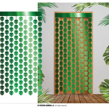 Karnevalový doplněk GuircaPalmové listy - závěs havajská dekorace 200x100cm