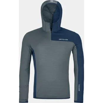 Pánská mikina Ortovox Fleece Light Grid Zn Hoody M Barva: Dark Arctic Grey, Velikost: L