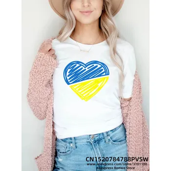 Dámské tričko Ukrajina Velikost: 3XL, Barva (Varianta): B2770-3-Bílá