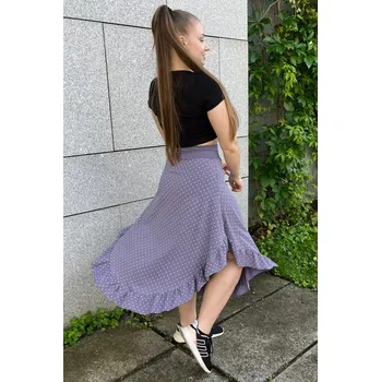 Dámská sukně dámská fialová bavlněná sukně