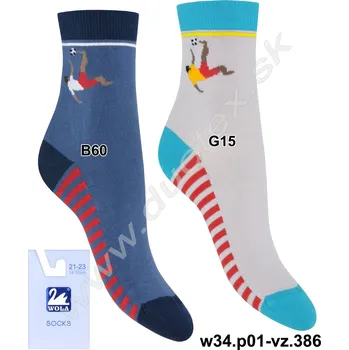 WOLA Dětské ponožky w34.p01-vz.386 Barva: B60, Velikost: 30-32(20-21)