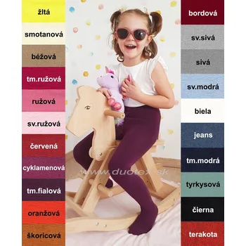 Dámské punčochy WOLA Bavlněné punčošky w(u)28.000 Barva: sv.modrá, Velikost: 116-122