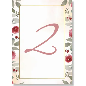 Party nádobí Personal Číslo stolu - Vintage Rose Zvolte množství: od 11 ks do 30 ks