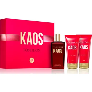 Kosmetická sada Instituto Español Poseidon Kaos Poseidon Kaos EDT pro muže 100 ml + balzám po holení 100 ml + jemný sprchový gel 100 ml kosmetická sada