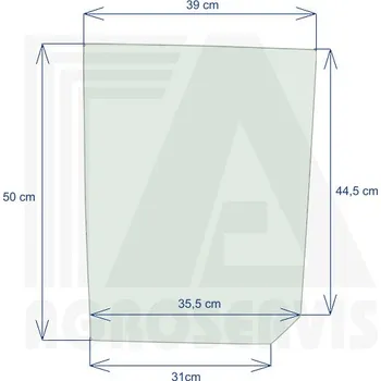 Sklo světlometu Sklo spodní pravé KS