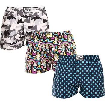Trenýrky 3PACK pánské trenky Styx art klasická guma vícebarevné (3A11871) M Možnost vrácení zboží ZDARMA do 120 dnů!