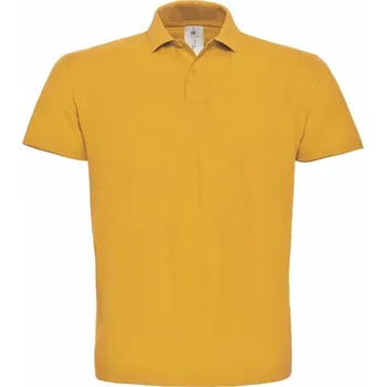 Pánská košile B&C Pánská polokošile Piqué polo ID.001 Velikost: XL, Barva: žlutá