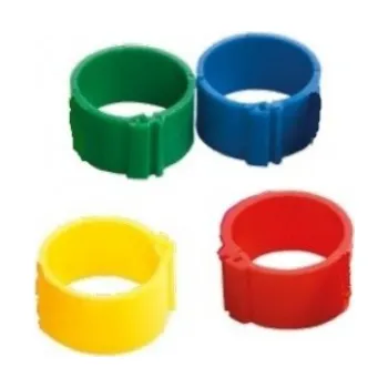 Značení hospodářského zvířete Kroužek pro slepice zámkový Ø12mm - zelený