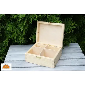 Čaj Dřevěná krabička na čaj 4