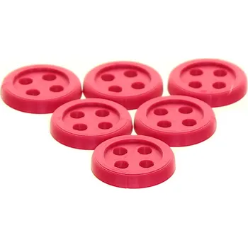 Příze Naše galanterie 3D knoflík kolečko větší dírky purpurové