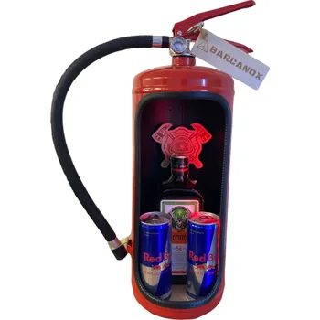 Dárkový potravinový koš Hasičák bar s LED - dárek pro muže