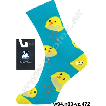 Pánské ponožky WOLA Pánské ponožky w94.n03-vz.472 Barva: T47, Velikost: 39-41(26-27)