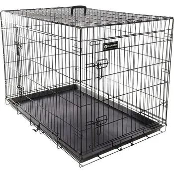Pro psa Klec pro psy FLAMINGO Ebo černá 70x109x77cm (2 dveře)