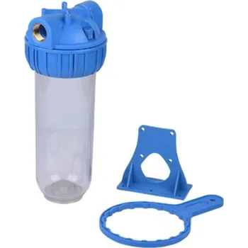 Ochranný vodní filtr Nádoba filtru AQUA 10"x2,5" 8 BAR včetně držáku a klíče Připojení: 3/4"
