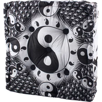 Polštář Dini JIN - JANG, barva bílá/černá Dini