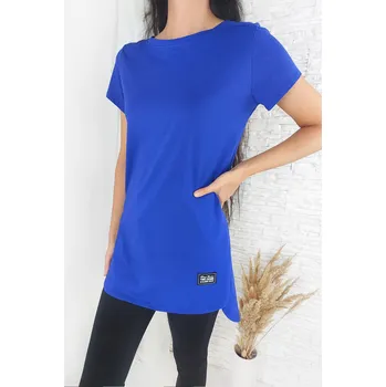 Dámské tričko Sweetissima Delší modré triko MA-719003BL Velikost: XS-L