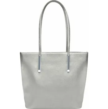 Kabelka Stříbrná moderní kabelka přes rameno Hexa