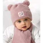 AJS Čepice a šála AJS-46-400 Barva: B-biela, Velikost: 40-42