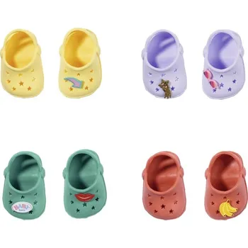 Panenka BABY born Žluté Gumové sandálky 43 cm